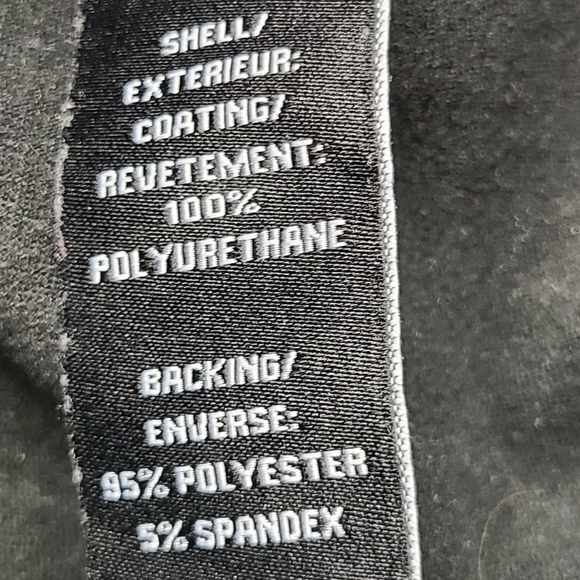 7 For All Mankind Croc Embossed Faux Leather Pants Black High Waist L - Picture 7 of 8